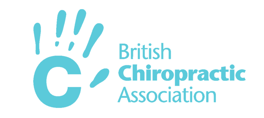 British Chiropractic Association logo in light turquoise